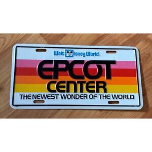 Epcot Center old plate‎